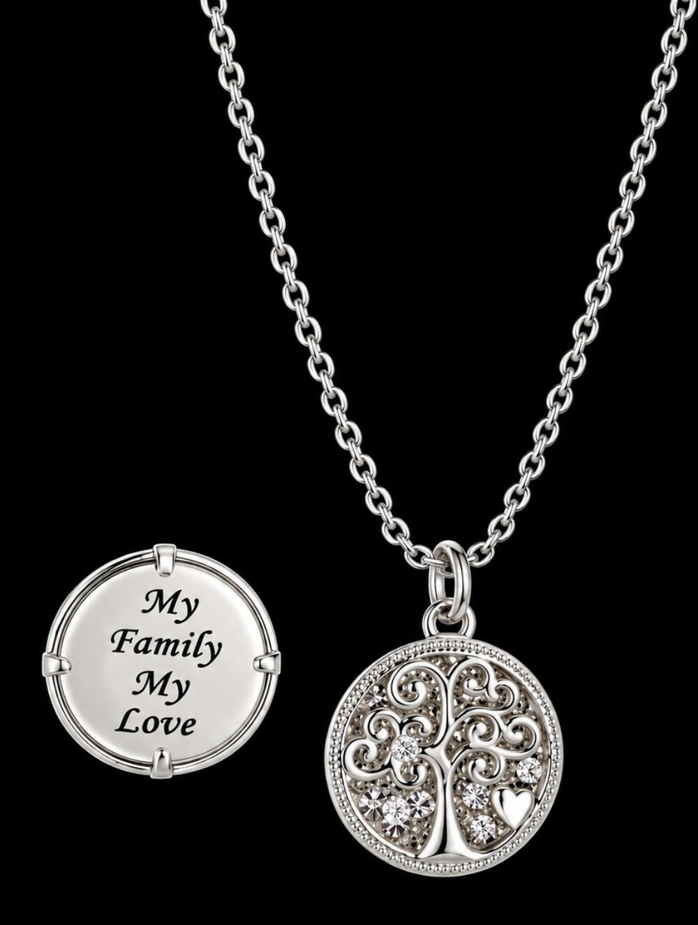 Unwritten Family Tree Pendant Necklace